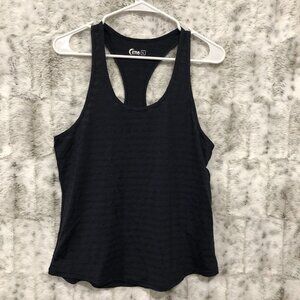 Zyia Active Womens Large Cubana Tank Top Blue Stripe NWT